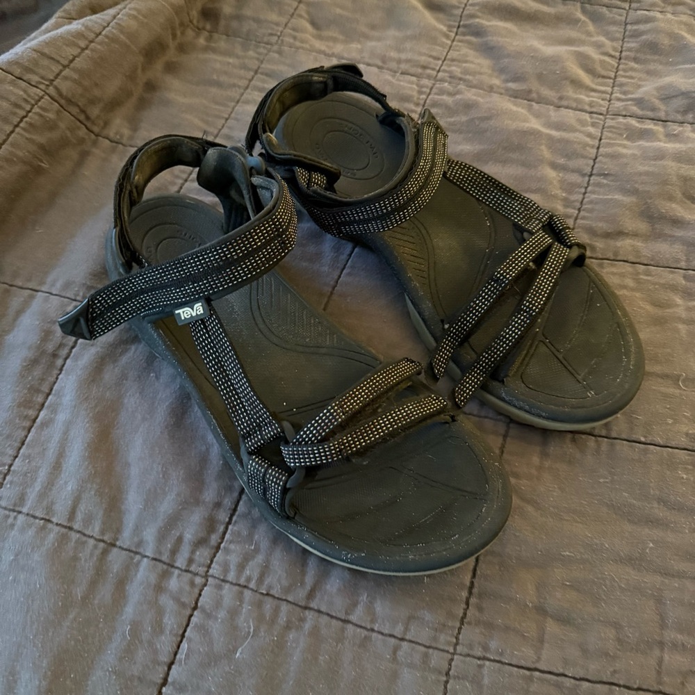 Teva Black Adjustable Sandals